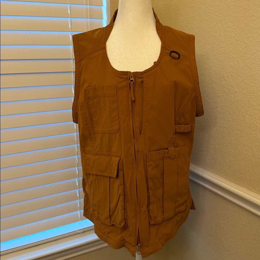 Duluth Trading Women's Heirloom Gardening Vest Size Large Orange